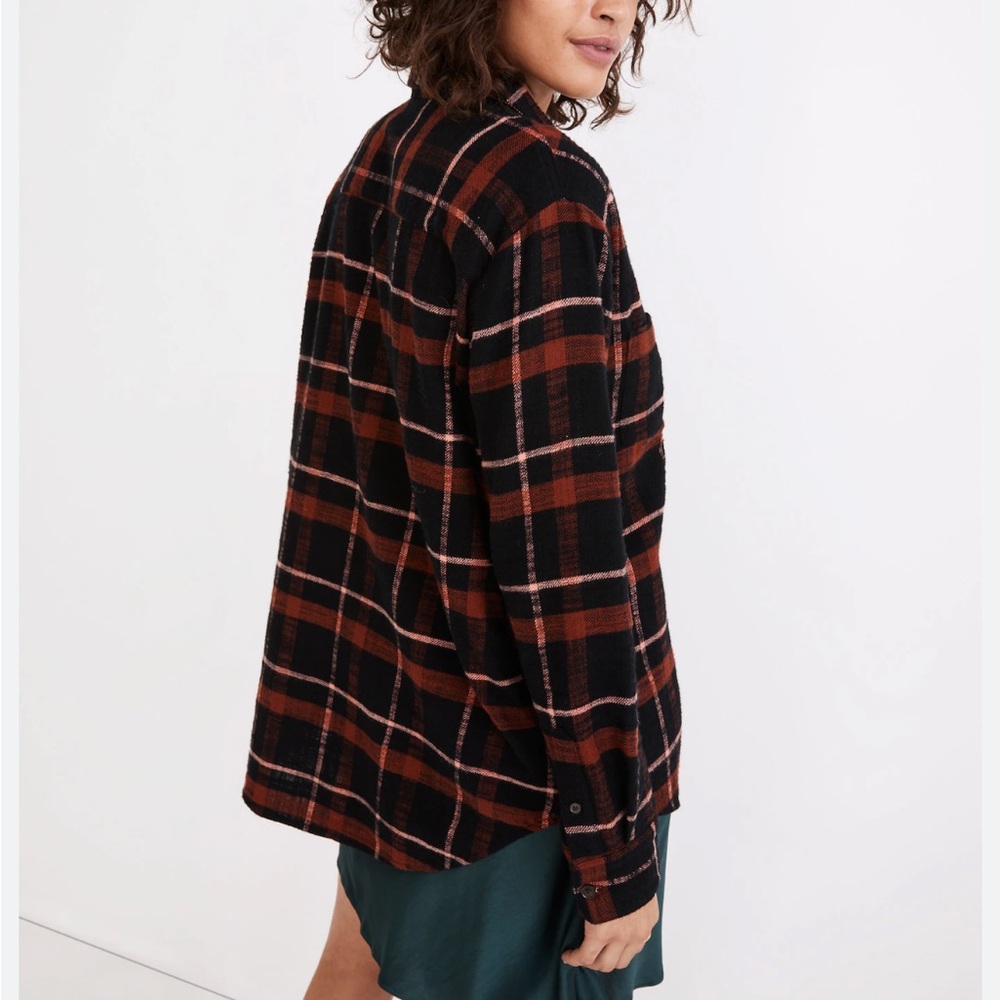 Madewell Flannel Sunday Shirt in Evins Plaid